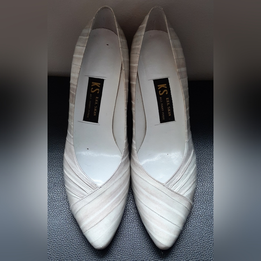 Vintage Genuine Eel Skin Heels